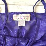 Gloria Vanderbilt  2XL Size 18 20 Purple Floral Lacy Lingerie Bodysuit X Large Photo 3