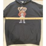 Trust Hoodie Adult Medium Black Teddy Bear Sunglasses Cotton Travel Graphic Photo 3