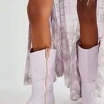 Free People  We The Free Montage Leather Cream/Bone Tall Boots(Size 38/7.5) Photo 0