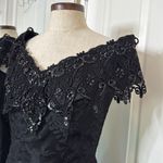 Scott McClintock vintage bedazzled jacquard goth pencil dress Black Size 10 Photo 12