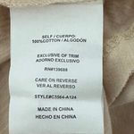 Coco + Jaimeson  embroidered floral cream/pink longsleeve peplum blouse NWT Photo 7