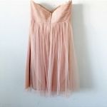Jenny Yoo Collection Strapless Tulle Bridesmaid Mini Dress in Blush Pink Photo 6