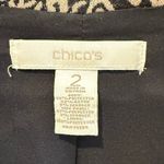 Chico's Copper and Black Animal Print Cropped Jacket Blazer Women’s Size 2 (12) Photo 4