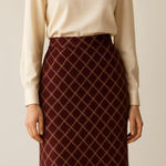 70s Vintage Janette Plaid Midi Skirt | Vintage skirt Vintage Plaid Skirt Modest Photo 0