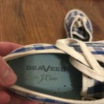 Seavees  x J. Crew blue gingham check sneakers Size 6 Photo 4