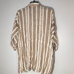 Sonoma  Brown and White Striped Tunic Coverup OSFM‎ Photo 1