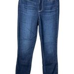 Paige ‘Hoxton Crop’ Medium Wash Blue Jean Denim Raw Hem Skinny Jeans Size 25 Photo 0