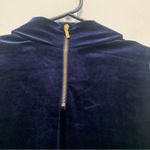 Cecico  Blue Velvet Cold Shoulder Long Sleeve Top Size Small Photo 3