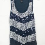 Justify  Lace Sequin Scoop Neck Top Size S Photo 0