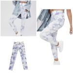 Aerie Offline Marble Blue and White Tie-Dye Leggings Photo 1