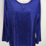 Woman Within Women's Velvet Loungewear Sweatshirts Purple Size 14/16 Photo 0