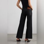 Victoria Beckham  Edie Coated High-Rise Flared Jeans in Black, NWT, UK Size 26 Photo 2