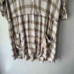 Show Me Your Mumu ‎ XXL Brown Plaid Button Front Tunic Dress with Pockets Photo 2