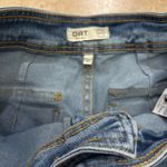 OAT New York Wide Leg High Rise Raw Hem Cargo Jeans Size 4/27 Photo 2