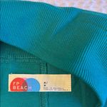 Free People  Beach GEMMA Size Medium Cadmium Green Off-Shoulder Mini Dress Boho Photo 8