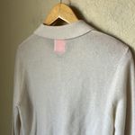 Crush Cashmere Ivory Polo Sweater White Photo 7
