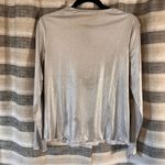 Jessica Simpson  Metallic Long Sleeve Top Size Medium‎ Photo 1