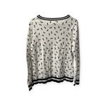 J.Crew Women's Pineapple Ivory and Blue Pullover Sweater Photo 1