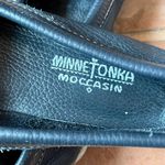 Minnetonka Navy Blue Moccasin Slip On Leather Suede Shoes 8.5 Photo 9
