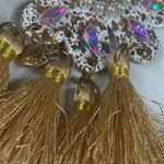 Jujlia Jewelry Chandelier Dangle Drop Pierced Earrrings Tassell Floral Boho Photo 14