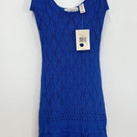 Guess Royal Blue Stretch Knit Sleeveless Pencil Dress - Size S Photo 0