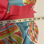 Gretchen Scott Shell Shock Ruffle Neck Dress Preppy Resortwear Tropical Size S Photo 13