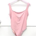 Madewell NWT Second Wave Square-Neck Tank One-Piece Swimsuit Pink Icing Size M Photo 0