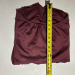 Charlotte Russe Strapless Twist Front Tube Top | Wine Red | Size M Photo 4