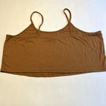 BP Ribbed Tank Top 4X Brown Sleeveless Crop Cami Casual Photo 8