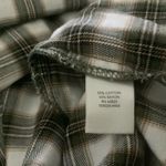 cj banks  womens quarter button multi plaid flannel long sleeve shirt size 1X Photo 5