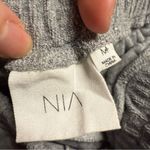 NIA Women's French Terry Velour Pull On Gray Shorts Pockets Size Medium EUC Photo 2