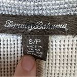 Tommy Bahama Womens Sz S Sweater Tennis Dress Half Zip Waffle Knit L/S Gray Salt Photo 8