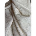 Cynthia Steffe Cece creme colored and gold specs ruffled statement sleeve blouse size small NWT Photo 2