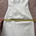 Misha Ida Midi Ruched Dress White Size 8 Photo 10