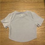 Ny Collection Light Blue Short Sleeve Crop Top buff bunny size xl Photo 2