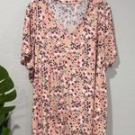 Lane Bryant NWT  Floral Short Sleeve Tee - Pink and Red plus size 26/28 Photo 0