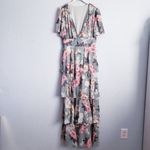 Baltic Born  Montaigne Sage Green Floral Ruffle Maxi Dress Photo 2
