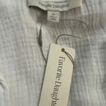 Favorite Daughter The Tied and True Top White Cotton Long Sleeve Tie size XS New Photo 2