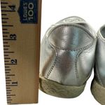 Walter Genuin COCO BALLERINA Leather Ballet Silver Metallic Flats Shoes Italy 10 Photo 3