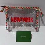 Kate Spade  Clear Plastic Cosmetics Toiletry Make-Up Case Pouch New York / London Photo 0