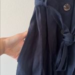 Reiss HEIDI VISCOSE-LINEN BELTED MIDI DRESS IN NAVY, Size 4 , $298 Photo 9