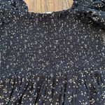 Ganni  Floral Print Smocked Mini Dress Long Sleeve Balloon Puff Sleeve Size US 6 Photo 9