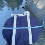 Victoria's Secret PINK Victoria Secret Weekender CANVAS DUFFLE BAG Blue white Photo 6