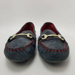 Cynthia Rowley Womens Seeker Driving Loafer Flat Shoes Blue Leather Slip On 9.5M Photo 5