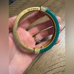 Lia Sophia Bangle Gold and Green Bracelet Photo 1