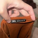 ZARA  Orange Rust Baby Tee Photo 3