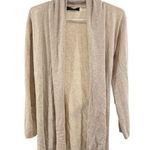 ZARA  knit open front tie waist cream cardigan S fall neutral casual business Photo 0