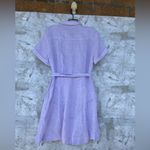 Hill House Laura Linen Lilac Pinstripe Shirtdress size small Purple Photo 9