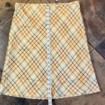 Vineyard Vines NWT By Shepard & Ian 100% Silk Plaid Striped Skirt 10 Photo 2