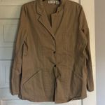 kim rogers  Beige Cotton Light Weight Barn Jacket Photo 0